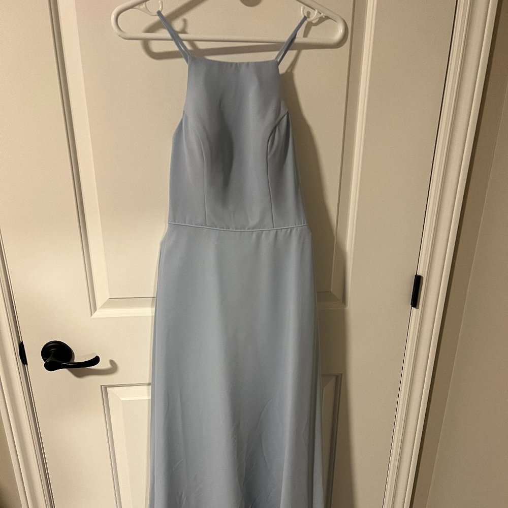 Kleinfeld Blush Blue Bridesmaids Dress